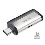   Sandisk 64GB USB3.0/Type-C Dual Drive Fekete-Ezüst (173338) Flash Drive