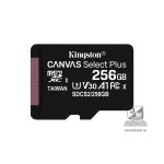   Kingston 256GB SD micro Canvas Select Plus (SDXC Class 10 A1) (SDCS2/256GBSP) memória kártya