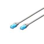 DIGITUS CAT5e U/UTP PVC 0,5m szürke patch kábel