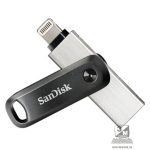   Sandisk 64GB USB3.0/Apple Lightning iXPAND GO Fekete-Ezüst (186489) Flash Drive