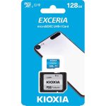  Kioxia 128GB SD micro (SDXC Class 10 UHS-I U1) Exceria (LMEX1L128GG2) memória kártya adapterrel