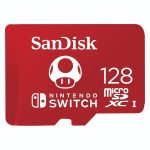   Sandisk 128GB SD micro (SDXC Class 10 UHS-I U3) Nintendo Switch memória kártya