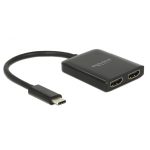   Delock 87719 USB Type-C (DP alternatív mód) - 2xHDMI 4K adapter