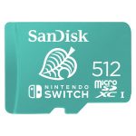  Sandisk 512GB SD micro (SDXC Class 10 UHS-I U3) Nintendo Switch memória kártya