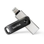  Sandisk 256GB USB3.0/Apple Lightning iXPAND GO Fekete-Ezüst (183589) Flash Drive