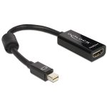   Delock 65099 fekete adapter mini displayport apa > HDMI pin anya