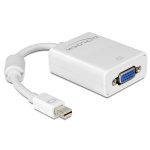   Delock 65130 fehér adapter mini displayport apa > VGA 15 pin anya