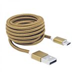 Sbox USB AM-MICRO-15G 1,5m arany Micro USB kábel