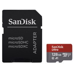 Sandisk 128GB SD micro ( SDXC Class 10) Ultra Android memória kártya adapterrel