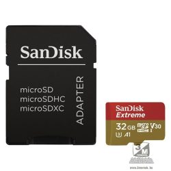 SanDisk 32GB SD micro (SDHC Class 10 UHS-I V30) Extreme Pro memória kártya adapterrel