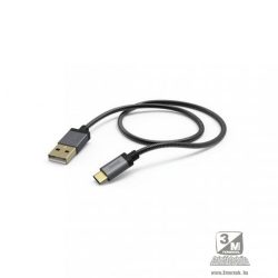 Hama "Elite" 173636 USB 2.0 Type-C- USB A fekete 1,5m adatkábel