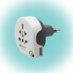   Q2 Power Q2WCH-USB Világ - Svájc utazó adapter + USB aljzat