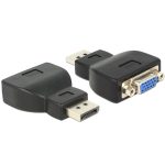   Delock 65567 Displayport-dugós csatlakozó > VGA-csatlakozóhüvely fekete adapter