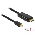   Delock 83699 2 méter  High Speed mini Displayport apa > HDMI apa 4K kábel