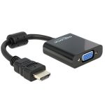 Delock 65512 HDMI apa > VGA anya fekete adapter