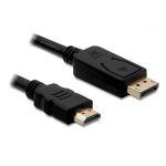   Delock 82587 2 méter Displayport 1.1 apa > HDMI apa passzív fekete kábel