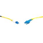   Gigalight Duplex optikai patch kábel 2xSC + 2xLC csatlakozóval, 9/125 LSZH, 1 m