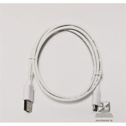 Hama 00020071 micro USB - USB A 1m fehér adatkábel