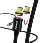   Hama 178374 fekete 1m mágneses csatlakozós USB Type-C adatkábel