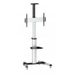   Sbox FS-446 37"-70" VESA 600x400 görgős ezüst prezentációs állvány