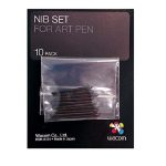   Wacom (Intuos 4/5) Art Pen Nibs 10db-os fekete tollhegy szett