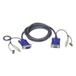 ATEN 2L-2402A VanCryst VGA Audio KVM Kábel 1,8m