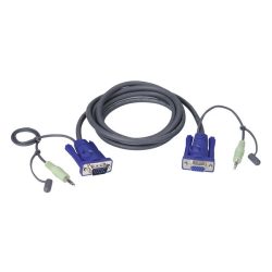 ATEN 2L-2402A VanCryst VGA Audio KVM Kábel 1,8m