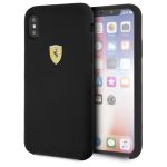 Ferrari SF iPhone X/XS fekete szilikon tok