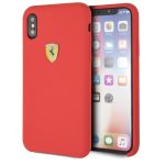 Ferrari SF iPhone X/XS piros szilikon tok