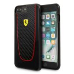   Ferrari SF Pit Stop iPhone 7 Plus fekete kemény/valódi karbon hátlap
