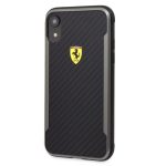   Ferrari SF Racing Shield iPhone XR fekete karbon hatású tok