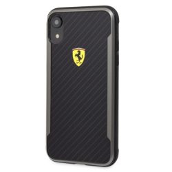 Ferrari SF Racing Shield iPhone XR fekete karbon hatású tok