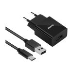   ACME CH212 2,4A univerzális USB hálózati töltő + Type-C kábel