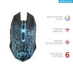 Trust GXT 107 Izza vezeték nélküli fekete gamer egér