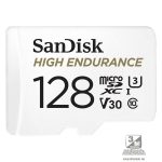   Sandisk 128GB SD micro (SDXC Class 10 UHS-I U3) High Endurance memória kártya