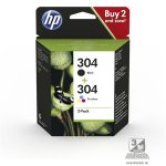 HP 3JB05AE (304) fekete és háromszínű tintapatron csomag