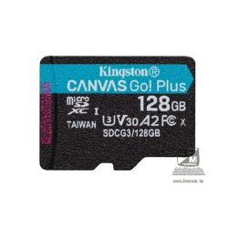 Kingston 128GB SD micro Canvas Go! Plus (SDXC Class 10 UHS-I U3) (SDCG3/128GBSP) memóriakártya