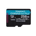   Kingston 256GB SD micro Canvas Go! Plus (SDXC Class 10 UHS-I U3) (SDCG3/256GBSP) memória kártya