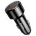 Baseus Magic Series 45W Type-C USB/QC USB digitális kijelzős fekete autós töltő