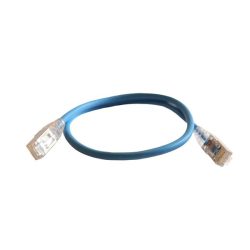 Legrand 051540 RJ45-RJ45 Cat6 árnyékolt (F/UTP) LSZH (LSOH) 0,5 méter kék d: 4,2mm AWG28 LCS3 patch kábel