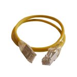   Legrand 051550 RJ45-RJ45 Cat6A árnyékolt (S/FTP) LSZH (LSOH) 0,5 méter sárga d: 5,2mm AWG28 LCS3 patch kábel