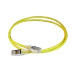   Legrand 051551 RJ45-RJ45 Cat6A árnyékolt (S/FTP) LSZH (LSOH) 1 méter sárga d: 5,2mm AWG28 LCS3 patch kábel