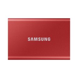 Samsung 500GB USB 3.2 (MU-PC500R/WW) piros T7 külső SSD