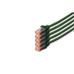 DIGITUS CAT6 S-FTP LSZH 10m 5-ös csomag zöld patch kábel