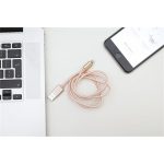   Kikkerland US142-RG-EU 1m-es rózsaszín Micro USB és iPhone kábel