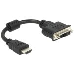 Delock 65327 HDMI apa - DVI 24+1 anya 20cm adapter