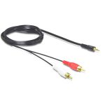 Delock 84000 jack 3,5mm apa > 2xRCA apa 1,5m kábel