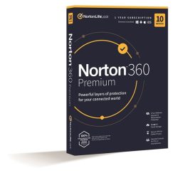 Norton 360 Premium 75GB HUN 1 Felhasználó 10 gép 1 éves dobozos vírusirtó szoftver