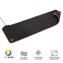 Trust GXT 764 Glide-Flex RGB  XXL világító fekete gamer egérpad
