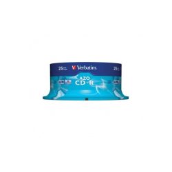 VERBATIM CDV7052B25  CD-R  Crystal cake box CD lemez 25db/csomag